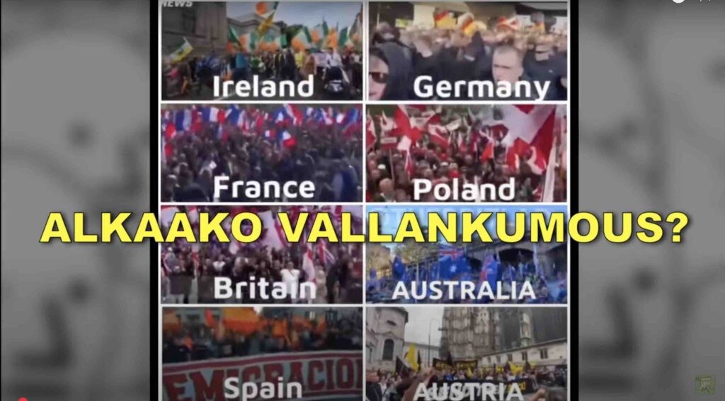 SELKOKIELISET UUTISET – Alkaako vallankumous? Useissa länsimaissa kansa on kadulla.