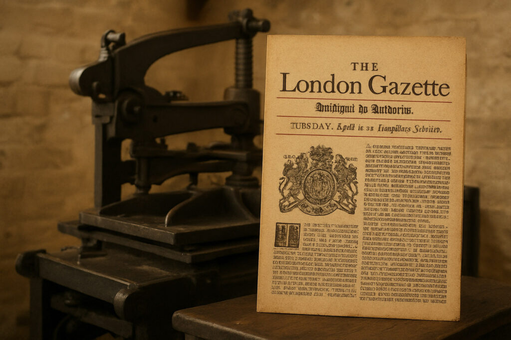 Maailman vanhin sanomalehti täytti 360 vuotta: London Gazette jatkaa edelleen