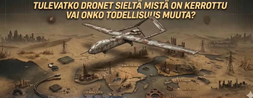 Ukraina kohdisti ”vahingossa” drooneja Suomeen – eduskunta pimennossa