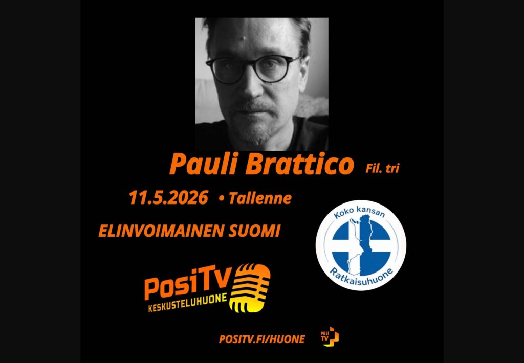 Elinvoimainen Suomi 11.5. Vieraana Fil. tri Pauli Brattico