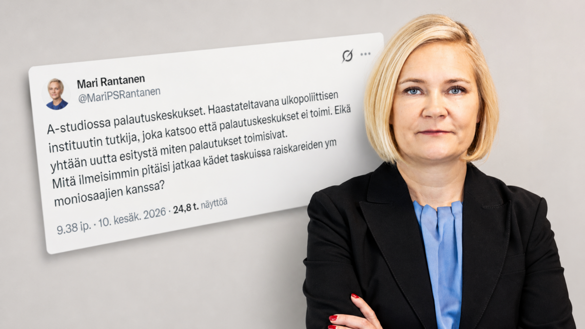 Sisäministeri Rantanen laukoi suoraan: “Pitäisikö raiskareiden kanssa jatkaa kädet taskuissa?”