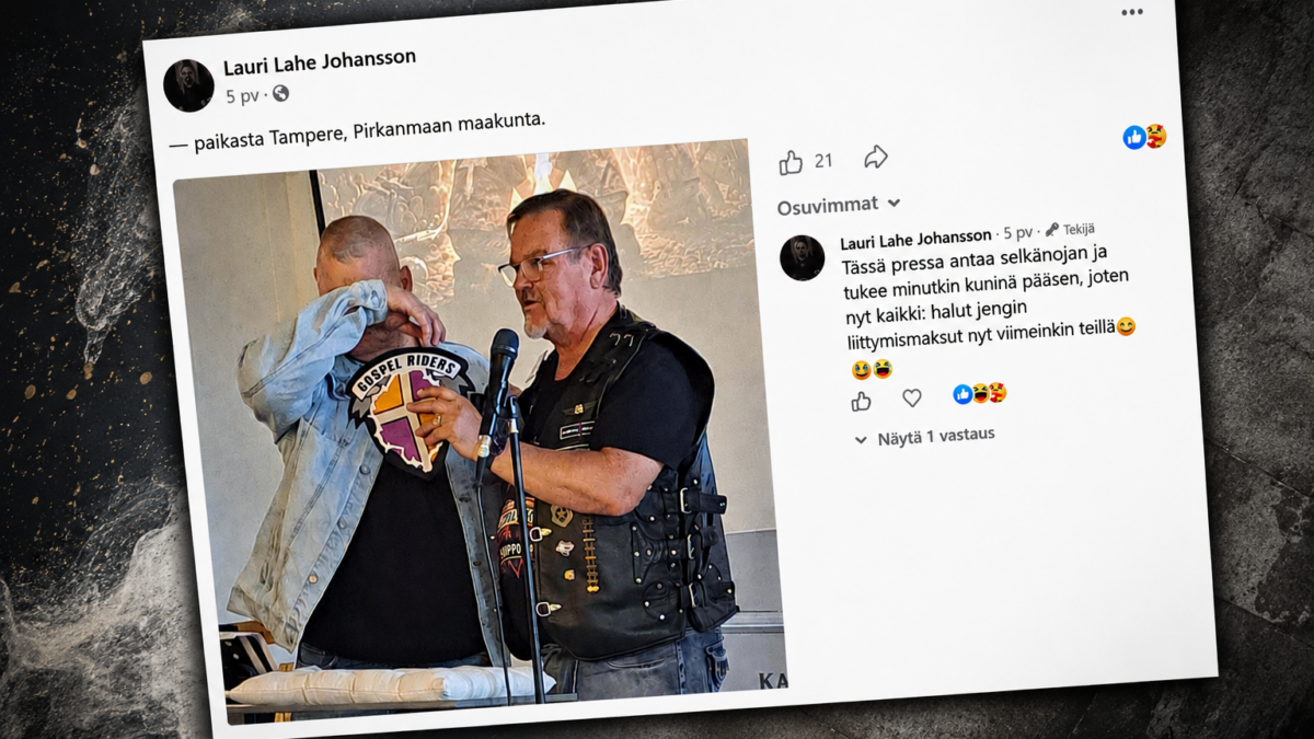 Entinen jengipomo Late Johansson sai uuden selkämerkin – ”Huhut jengiin liittymisestäni ovat sittenkin totta”