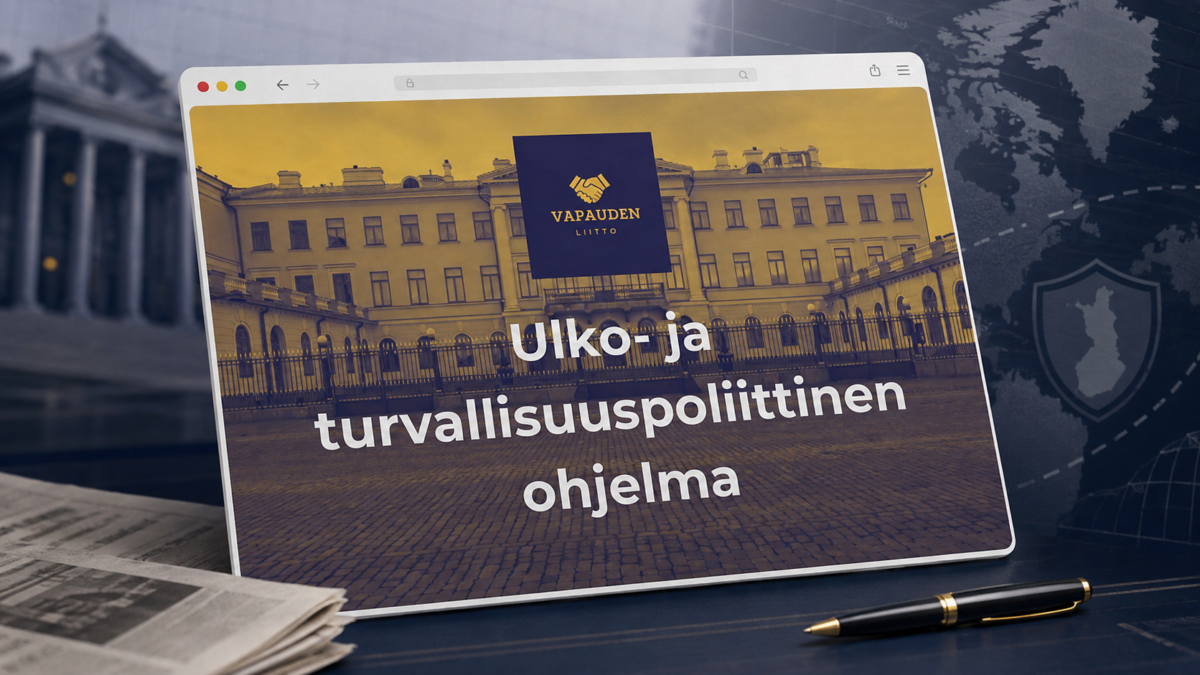 Vapauden liitolta kova linjaus: Ukraina-apu ja hybridikeskus lakkautettava