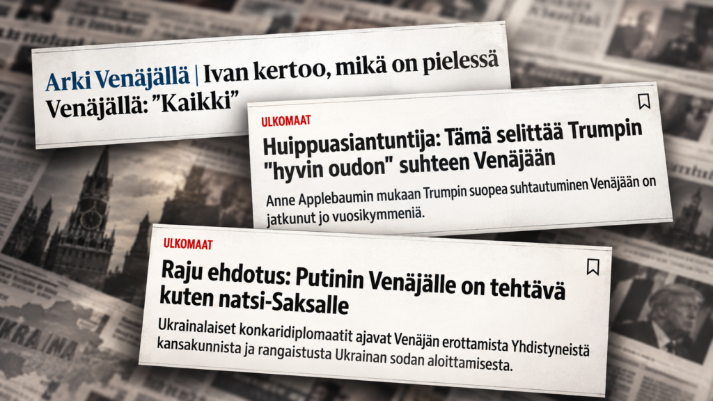 Suomen mediakartelli rummuttaa yhä Ukraina-propagandaa – suurvallat pelaavat jo toista peliä